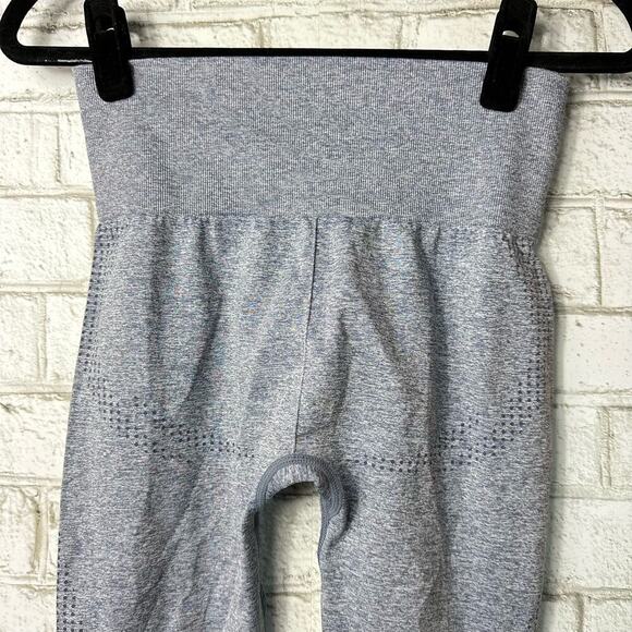 Gymshark Leggings Seamless High Rise Waist Ankle Athletic Athleisure Gray S - Picture 6 of 6
